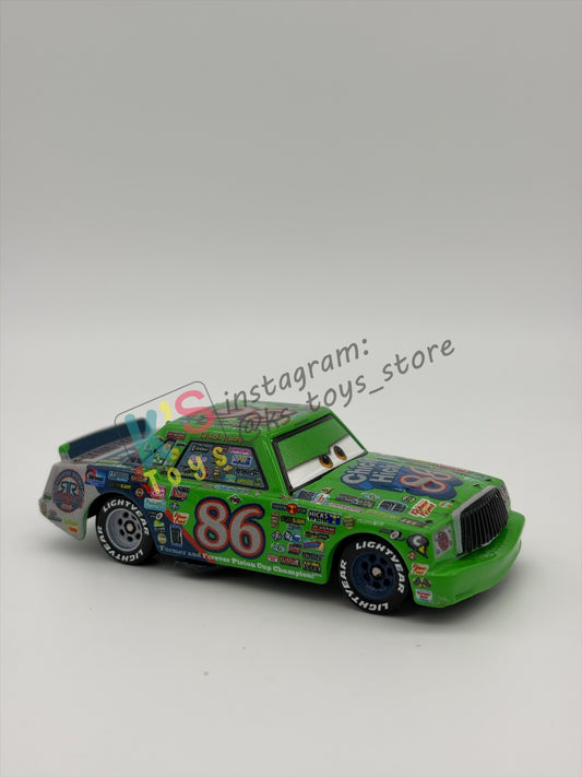 PRE-OWNED / LOOSE DISNEY PIXAR CARS BY MATTEL - "RALLY RACE 200 CHICK HICKS" RACE & RESCUE SERIES - GOOD CONDITION
