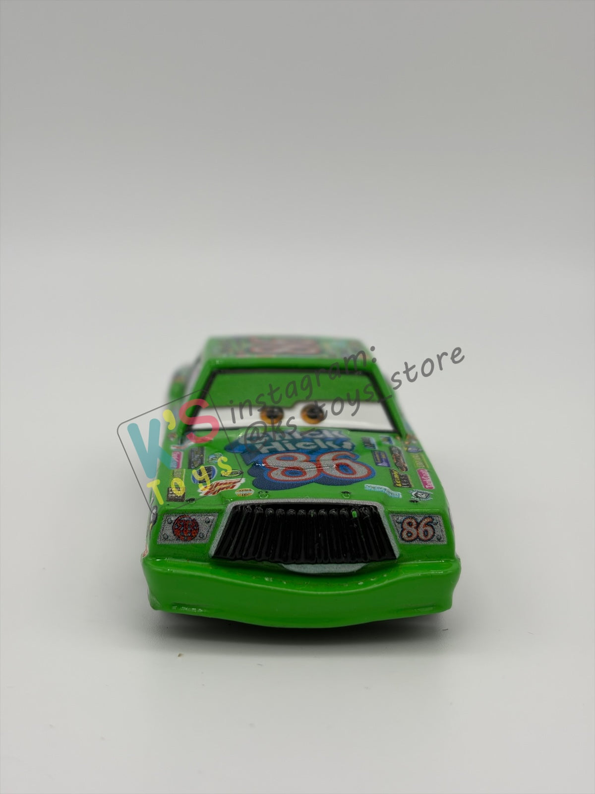 PRE-OWNED / LOOSE DISNEY PIXAR CARS BY MATTEL - "RALLY RACE 200 CHICK HICKS" RACE & RESCUE SERIES - GOOD CONDITION