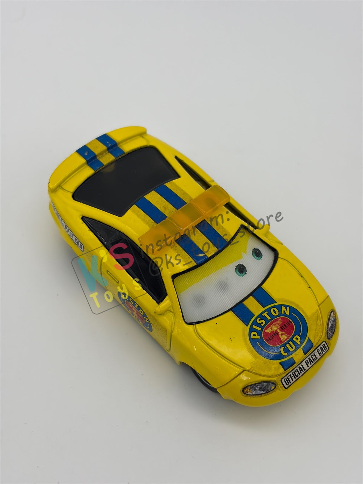PRE-OWNED / LOOSE DISNEY PIXAR CARS BY MATTEL - "CHARLIE CHECKER (LENTICULAR)" LENTICULAR SERIES - GOOD CONDITION