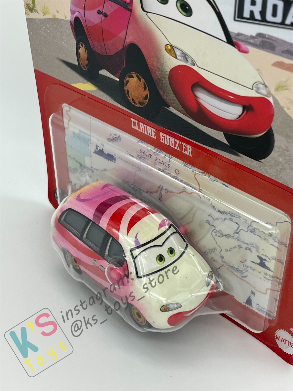 DISNEY PIXAR CARS BY MATTEL, CLAIRE GUNZ'ER - 2023 NEW RELEASE - BNIP