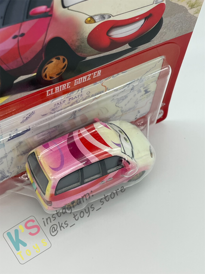 DISNEY PIXAR CARS BY MATTEL, CLAIRE GUNZ'ER - 2023 NEW RELEASE - BNIP