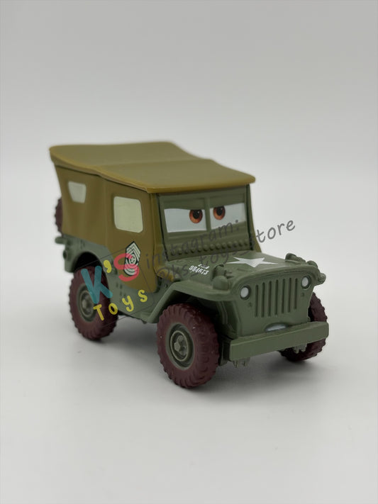 PRE-OWNED / LOOSE DISNEY PIXAR CARS - "SARGE" CARS SERIES - NEAR MINT CONDITION