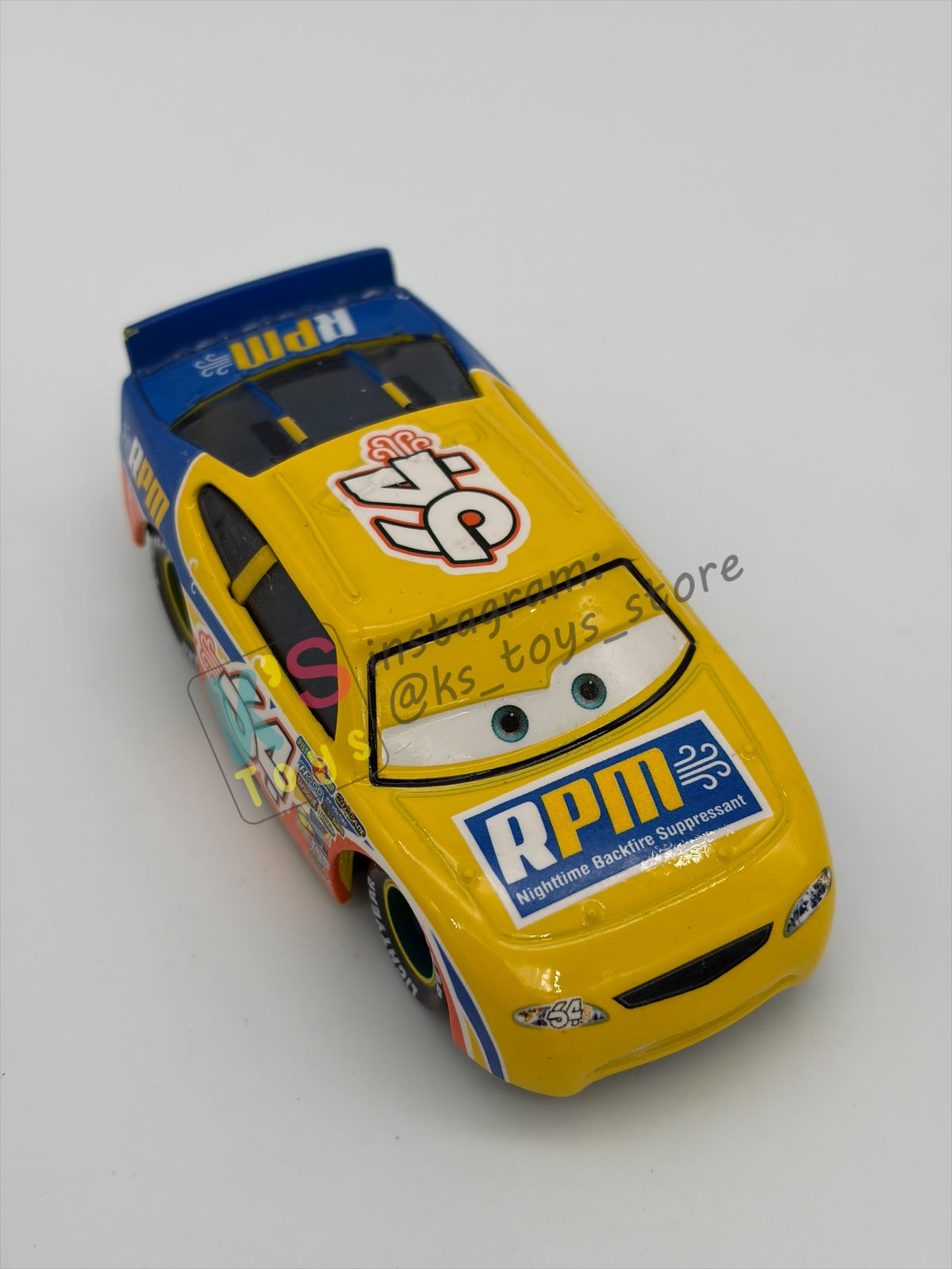 PRE-OWNED / LOOSE DISNEY PIXAR CARS - "Winford Bradford Rutherford - #64 RPM" CARS SERIES - GOOD CONDITION