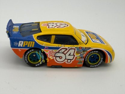 PRE-OWNED / LOOSE DISNEY PIXAR CARS - "Winford Bradford Rutherford - #64 RPM" CARS SERIES - GOOD CONDITION