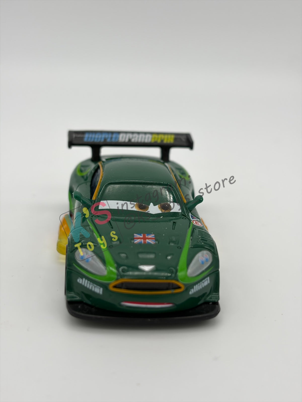 PRE-OWNED / LOOSE DISNEY PIXAR CARS - "NIGEL GEARSLEY WITH FLAMES" CARS SERIES - NEAR MINT CONDITION