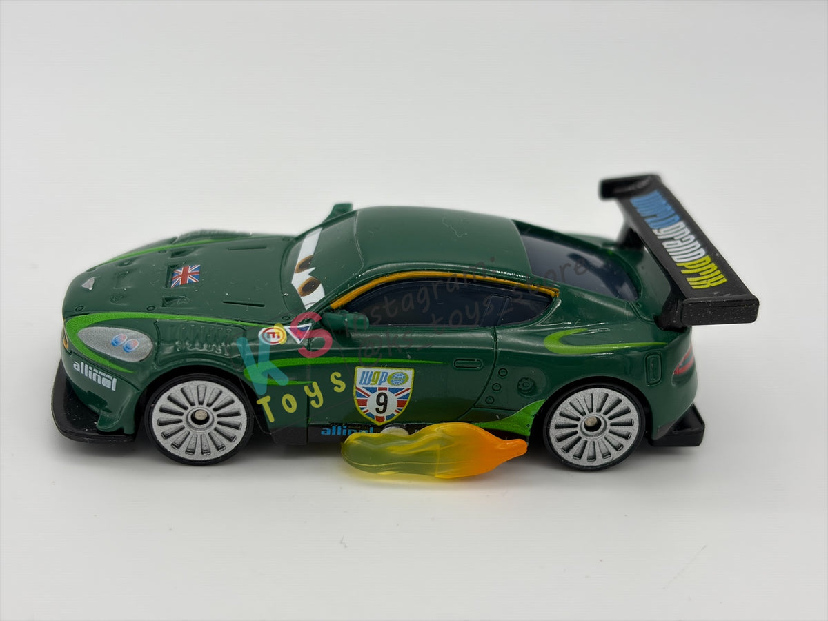PRE-OWNED / LOOSE DISNEY PIXAR CARS - "NIGEL GEARSLEY WITH FLAMES" CARS SERIES - NEAR MINT CONDITION