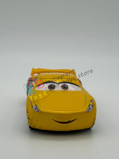 PRE-OWNED / LOOSE DISNEY PIXAR CARS - "TRACK DAMAGE CRUZ RAMIREZ" CARS 3 SERIES - GOOD CONDITION