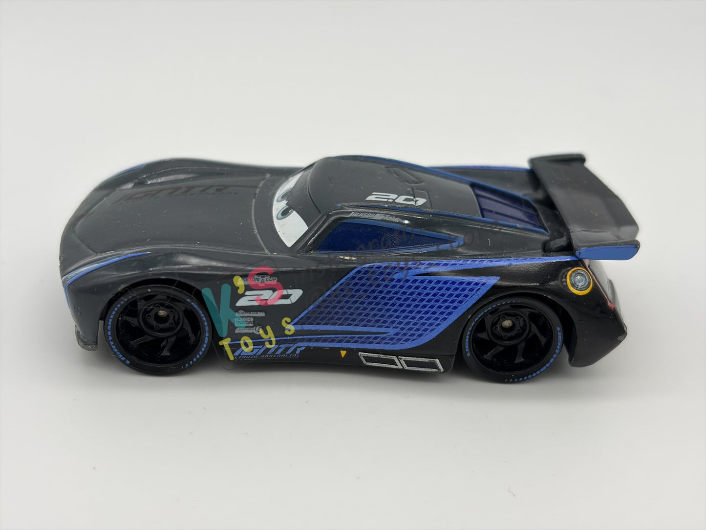 PRE-OWNED / LOOSE DISNEY PIXAR CARS BY MATTEL, "JACKSON STORM" - CARS 3 NEXT GEN SERIES - GOOD CONDITION - READ DESCRIPTION!!!!!!!!!!!