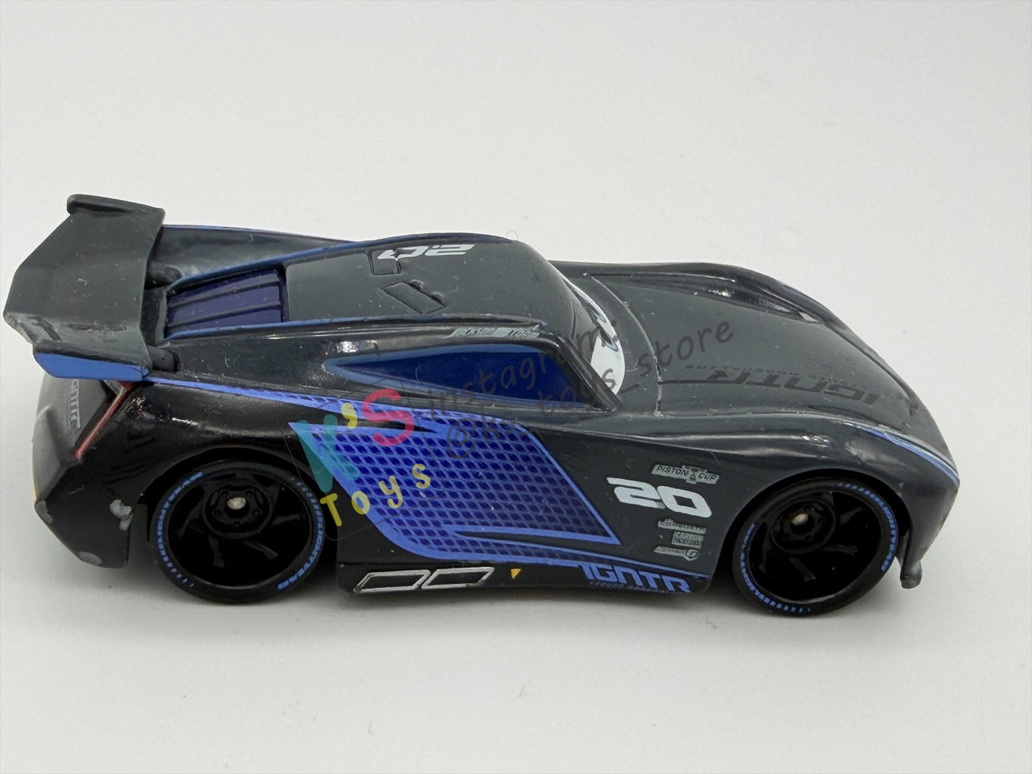 PRE-OWNED / LOOSE DISNEY PIXAR CARS BY MATTEL, "JACKSON STORM" - CARS 3 NEXT GEN SERIES - GOOD CONDITION - READ DESCRIPTION!!!!!!!!!!!