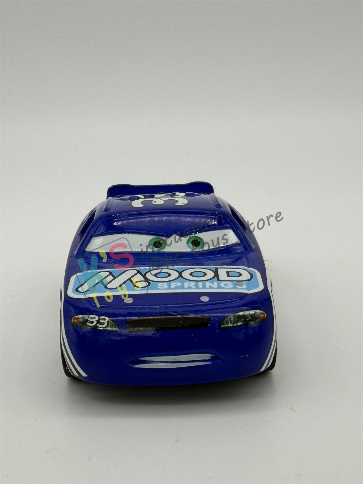 PRE-OWNED / LOOSE DISNEY PIXAR CARS - "CHUCK ARMSTRONG / MOOD SPRINGS RUBBER TIRES" CARS SYNTHETIC RUBBER TIRES SERIES - NEAR MINT CONDITION