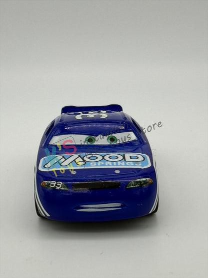 PRE-OWNED / LOOSE DISNEY PIXAR CARS - "CHUCK ARMSTRONG / MOOD SPRINGS RUBBER TIRES" CARS SYNTHETIC RUBBER TIRES SERIES - NEAR MINT CONDITION