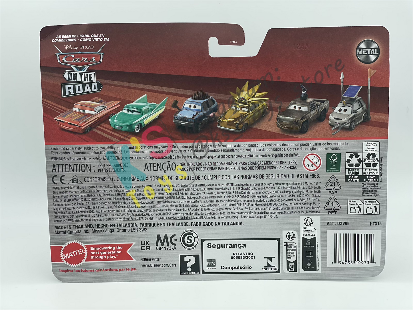 Disney Pixar Cars 1:55 2-Pack by Mattell "Nicole Revwell, Movie Pop and Jessie Wheelin" 2024 New Release - BNIP