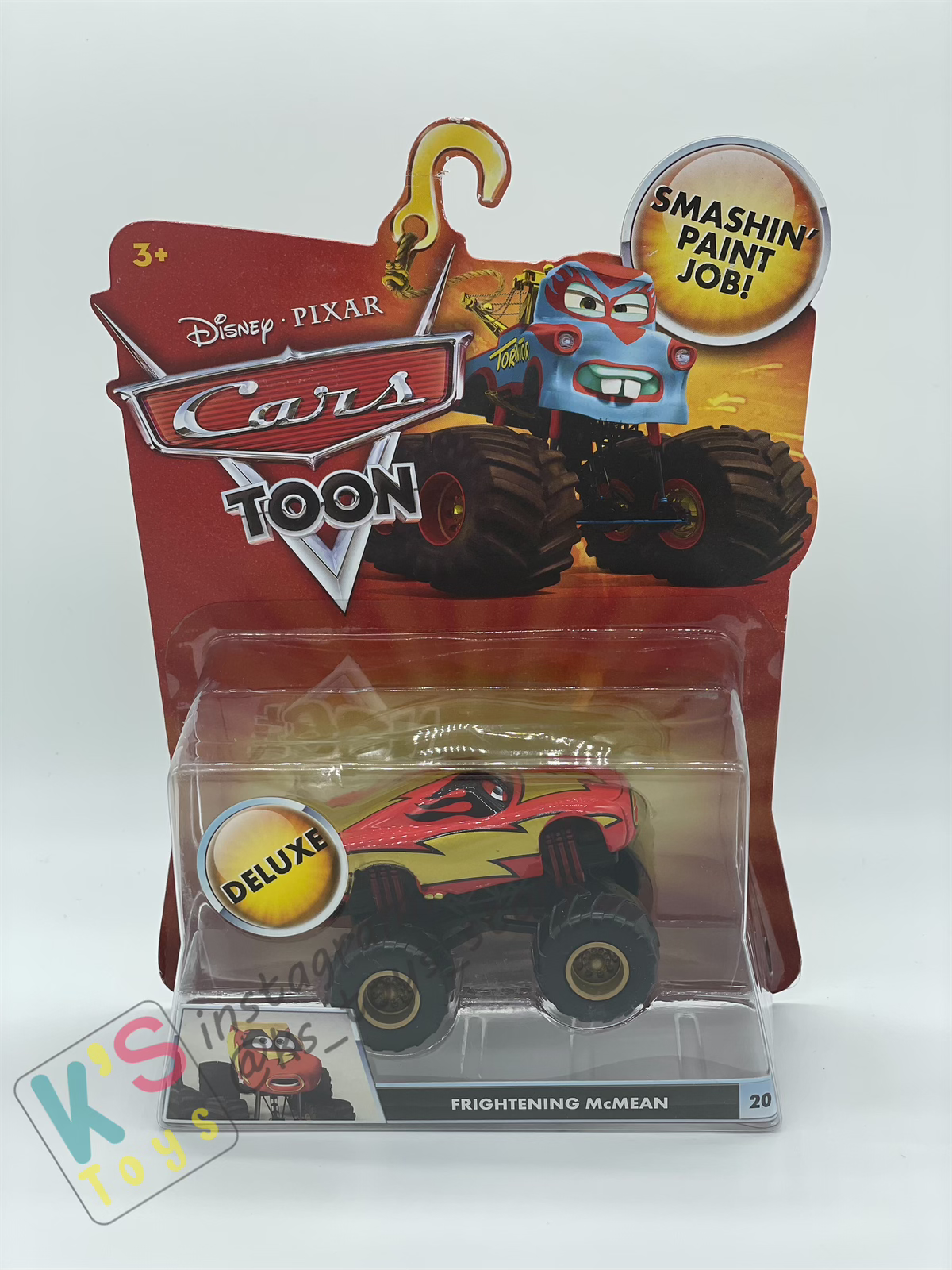 Deluxe Disney Pixar Cars "FRIGHTENING McMEAN" Monster Truck Mater - Cars Toon Series