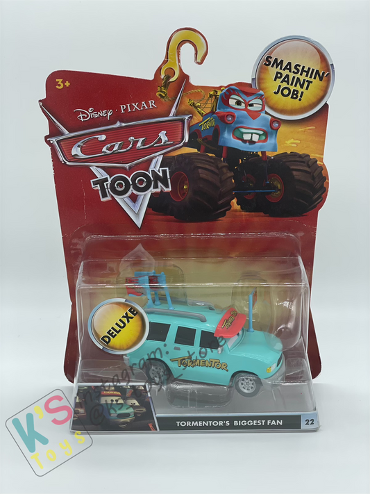 Deluxe Disney Pixar Cars "TORMENTOR'S BIGGEST FAN" Monster Truck Mater - Cars Toon Series