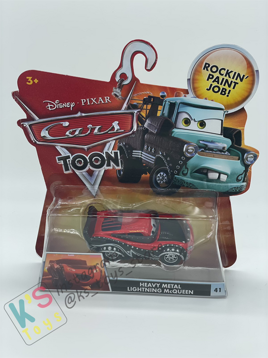 DISNEY PIXAR CARS "HEAVY METAL LIGHTNING MCQUEEN" HEAVY METAL MATER SERIES - Cars Toon - BNIP