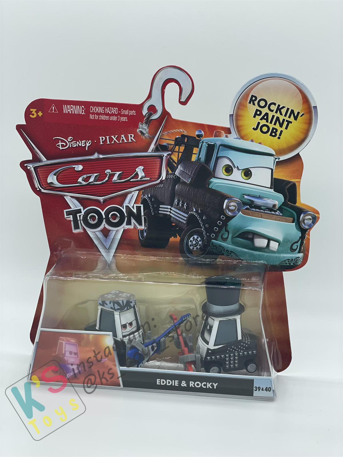 DISNEY PIXAR CARS "EDDIE AND ROCKY" HEAVY METAL MATER SERIES - Cars Toon - BNIP