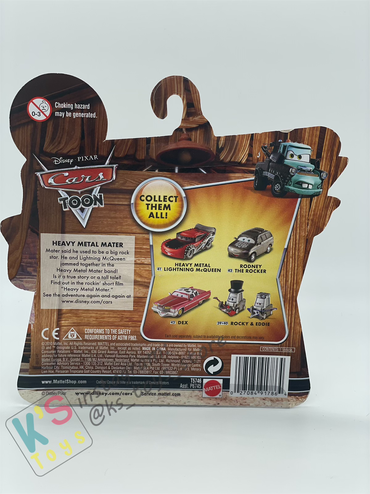 Disney Pixar Cars "DEX" HEAVY METAL MATER - Cars Toon Series - BNIP