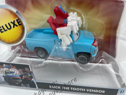 DELUXE DISNEY PIXAR CARS "BUCK THE TOOTH VENDOR" MATER THE GREATER SERIES - Cars Toon - BNIP