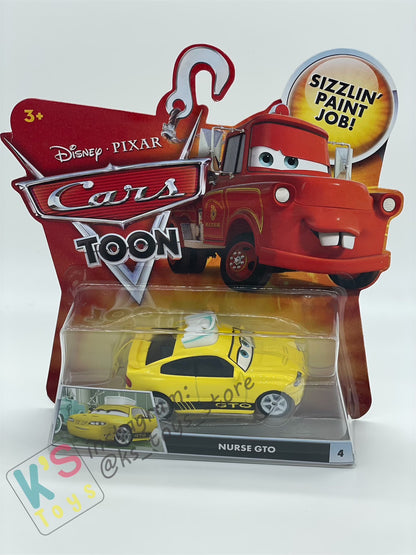 DISNEY PIXAR CARS "NURSE GTO" RESCUE SQUAD MATER SERIES - Cars Toon - BNIP