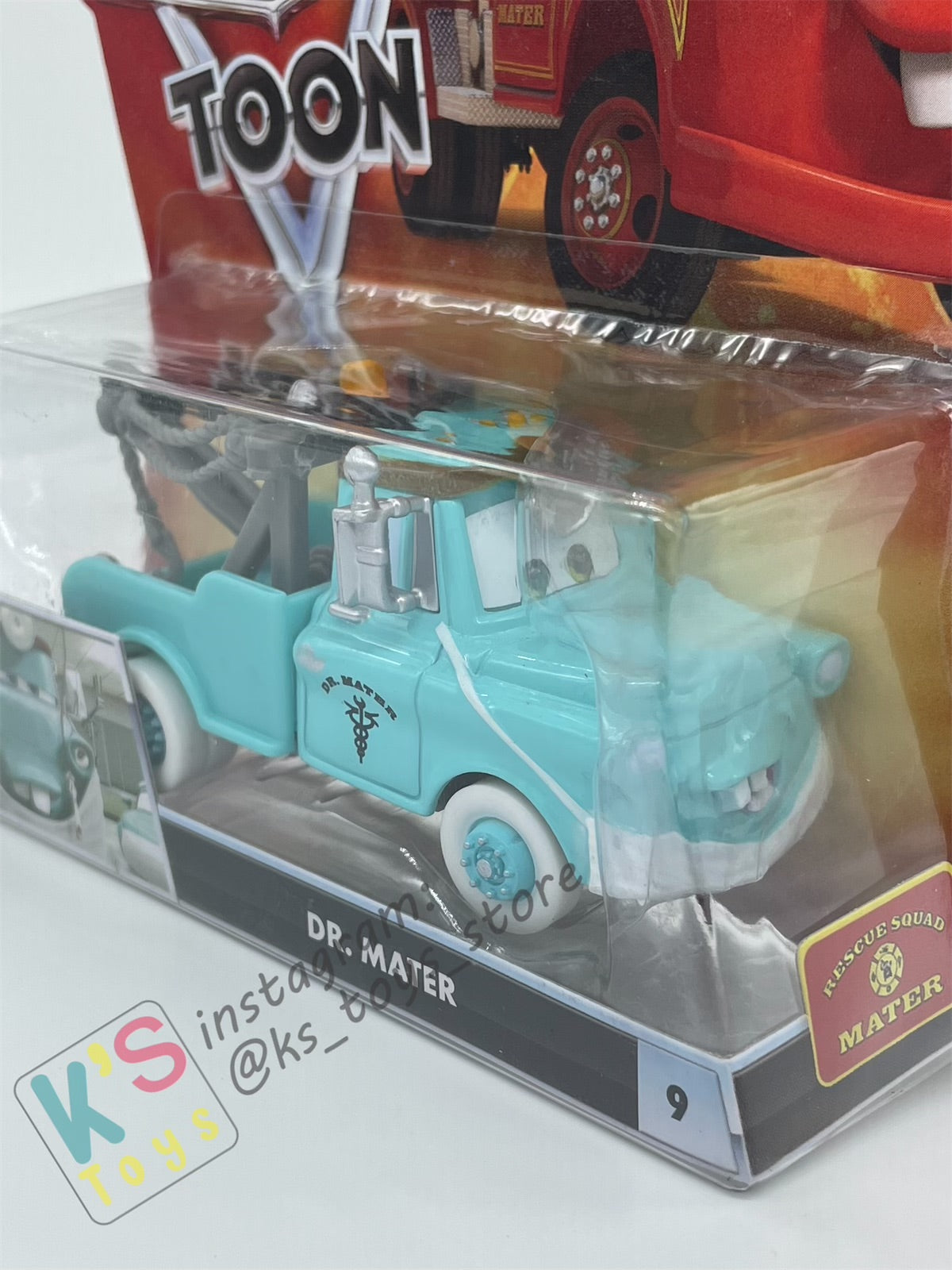 DISNEY PIXAR CARS "DR. MATER" RESCUE SQUAD MATER SERIES - Cars Toon - BNIP