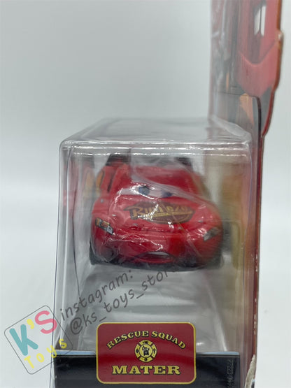 DISNEY PIXAR CARS "BURNT LIGHTNING MCQUEEN" RESCUE SQUAD MATER SERIES - Cars Toon - BNIP