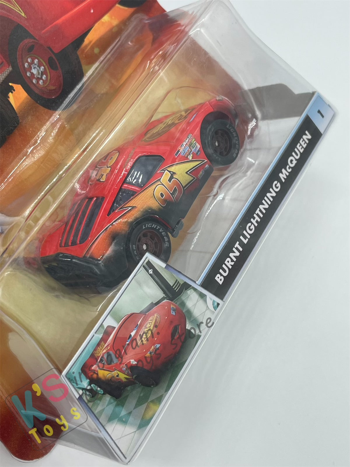 DISNEY PIXAR CARS "BURNT LIGHTNING MCQUEEN" RESCUE SQUAD MATER SERIES - Cars Toon - BNIP