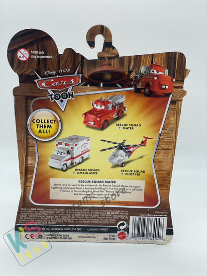 MEGA SIZE DISNEY PIXAR CARS "RESQUE SQUAD AMBULANCE" RESCUE SQUAD MATER SERIES - Cars Toon - BNIP