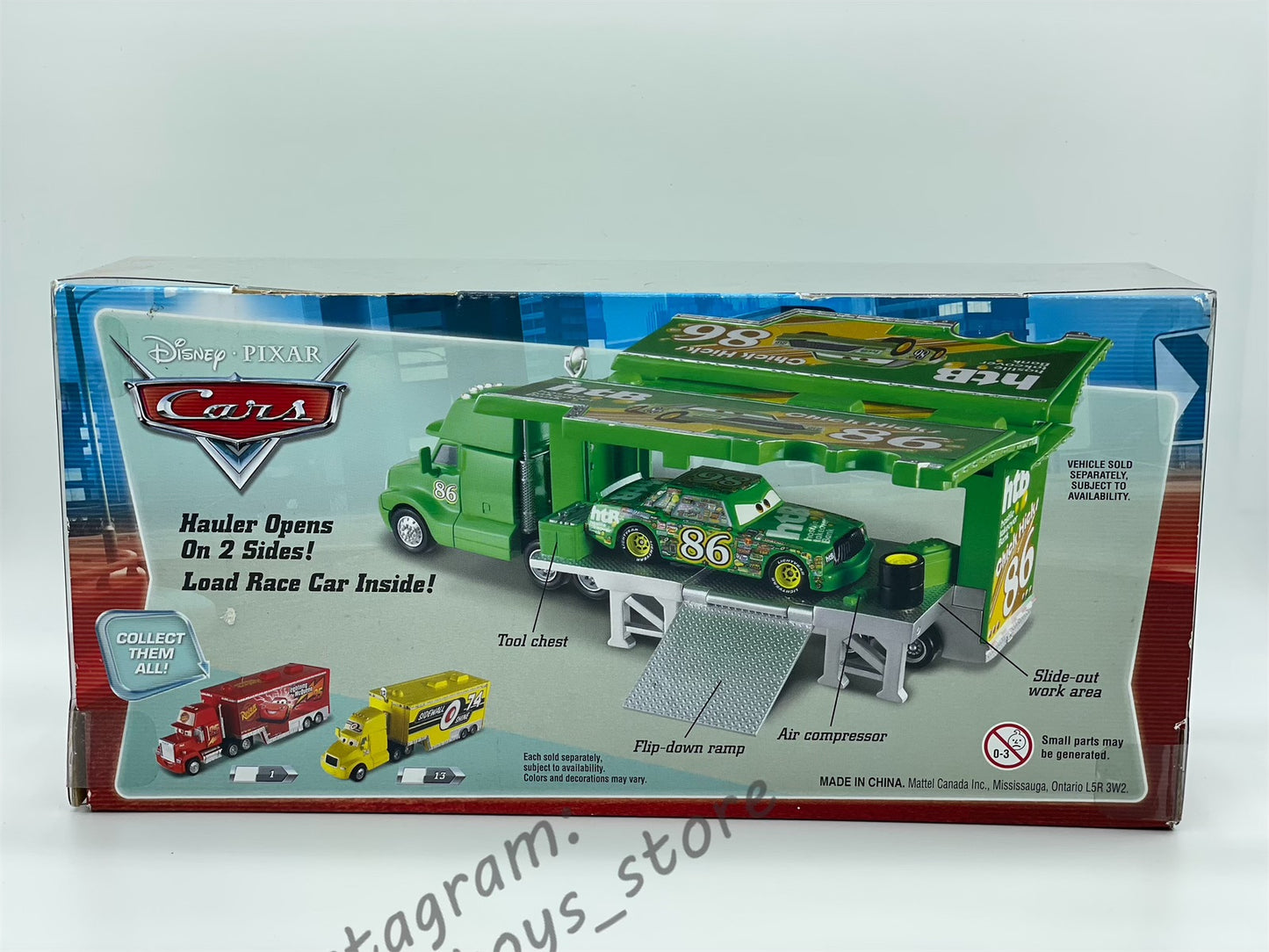 Hauler Disney Pixar Cars by Mattel, Chick Hicks Hauler 86 - BNIP