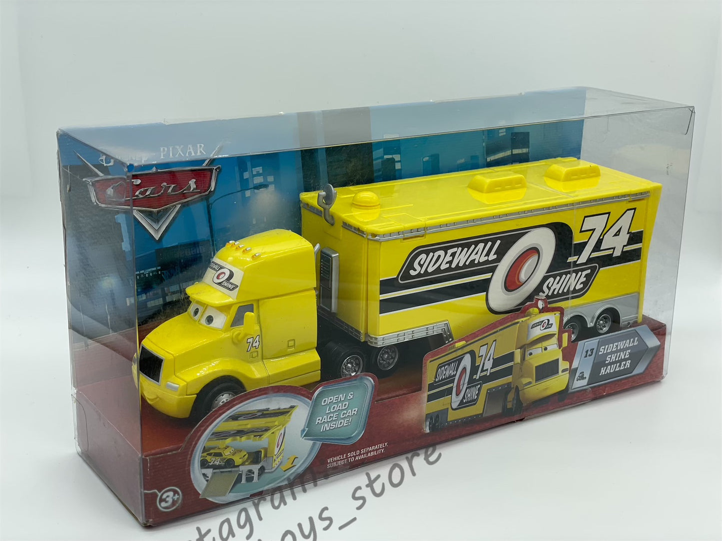 Hauler Disney PixarCars by Mattel, Sidewall Shine Hauler 74 - BNIP