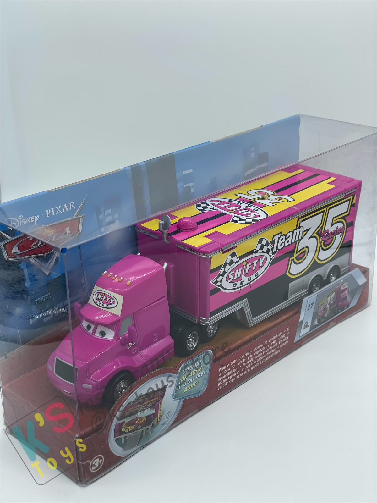 Hauler Disney Pixar Cars by Mattel, Shifty Drug team 35 Hauler - BNIP