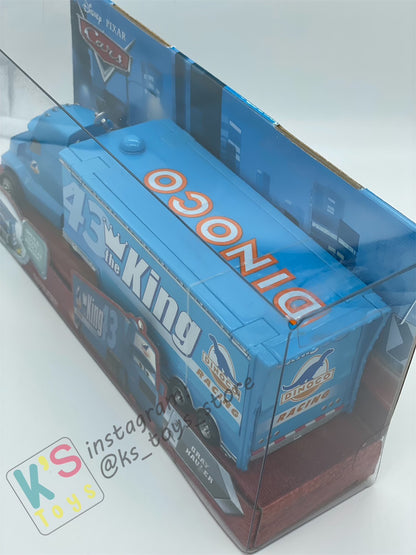 Hauler Disney Pixar Disney Cars by Mattel, Gray Hauler 43 Dinoco The King Hauler - BNIP