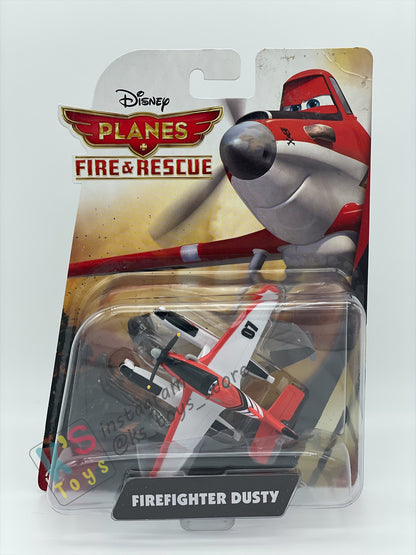 DISNEY PLANES BY MATTEL - FIREFIGHTER DUSTY - FIRE AND RESCUE SERIES - BNIP