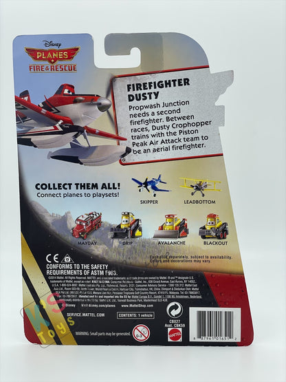 DISNEY PLANES BY MATTEL - FIREFIGHTER DUSTY - FIRE AND RESCUE SERIES - BNIP