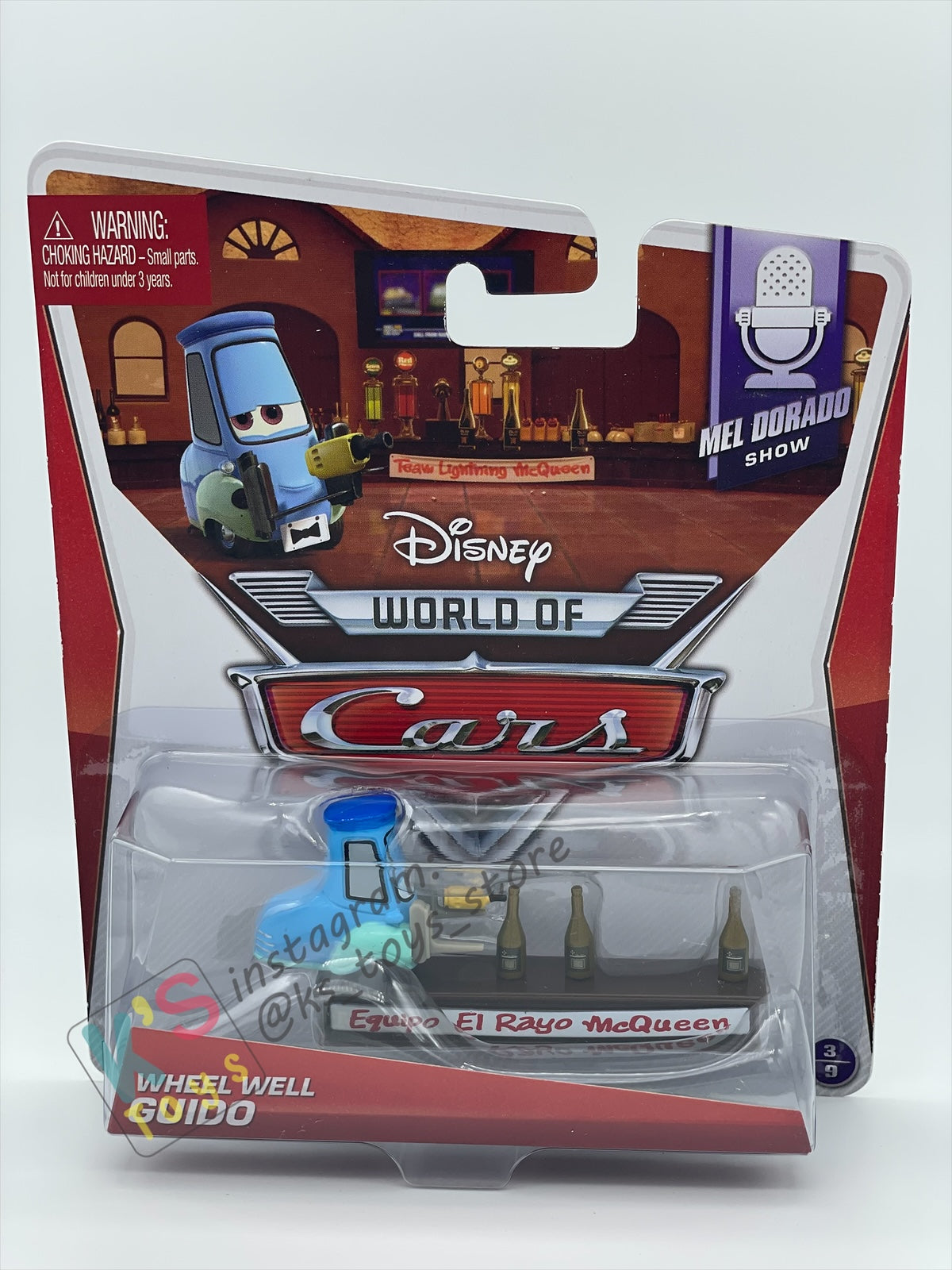 DISNEY PIXAR CARS BY MATTEL, WHEEL WELL GUIDO - MEL DORADO SHOW SERIES - BNIP