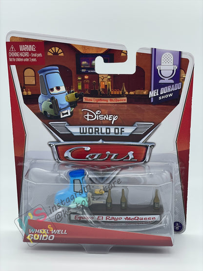 DISNEY PIXAR CARS BY MATTEL, WHEEL WELL GUIDO - MEL DORADO SHOW SERIES - BNIP