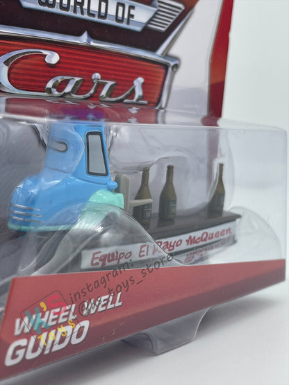 DISNEY PIXAR CARS BY MATTEL, WHEEL WELL GUIDO - MEL DORADO SHOW SERIES - BNIP