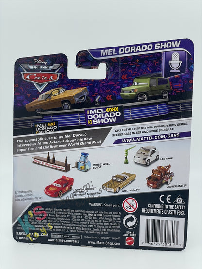 DISNEY PIXAR CARS BY MATTEL, WHEEL WELL GUIDO - MEL DORADO SHOW SERIES - BNIP