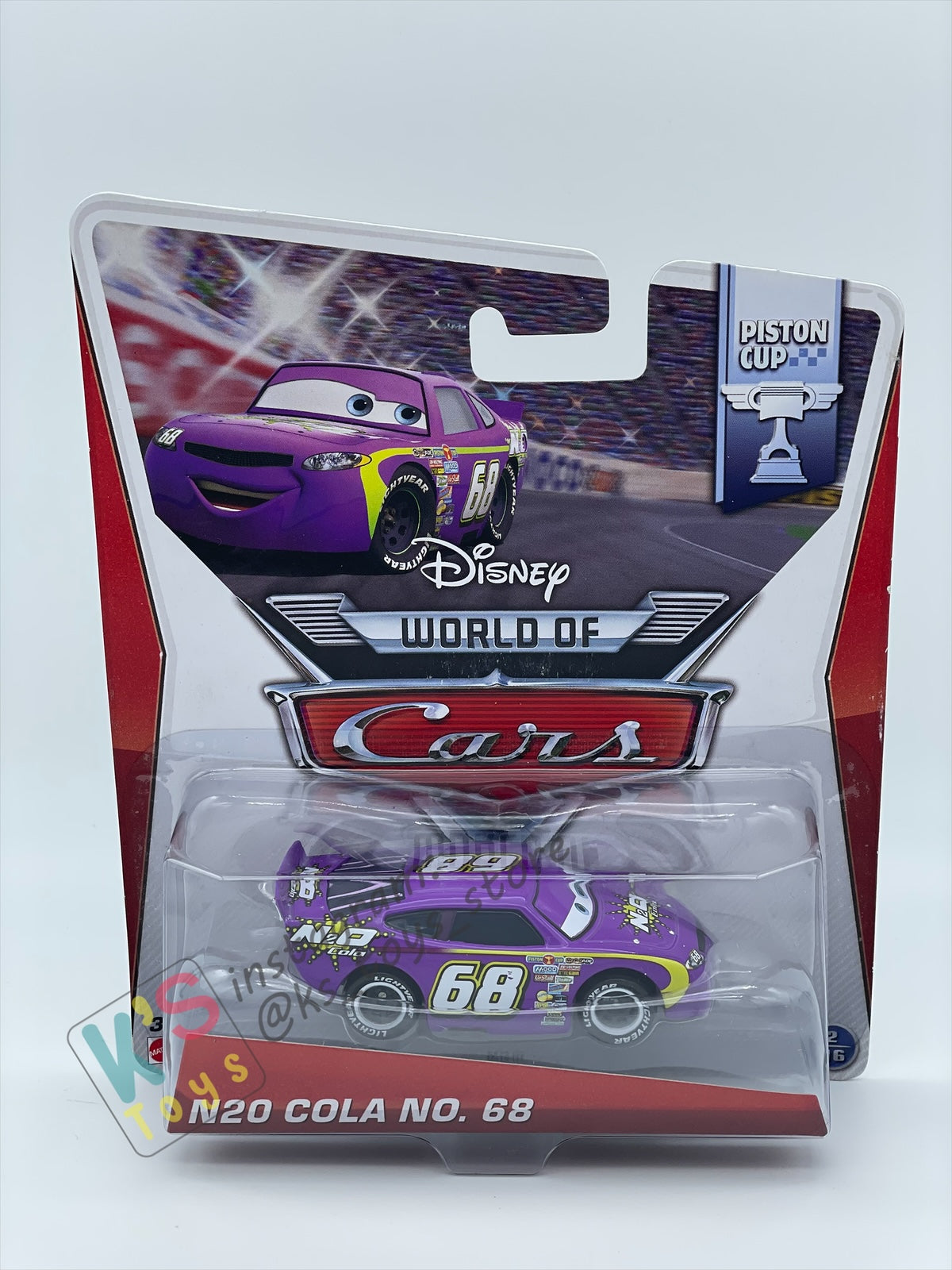 DISNEY PIXAR CARS BY MATTEL, "N2O COLA NO.68” PISTON CUP SERIES - BNIP