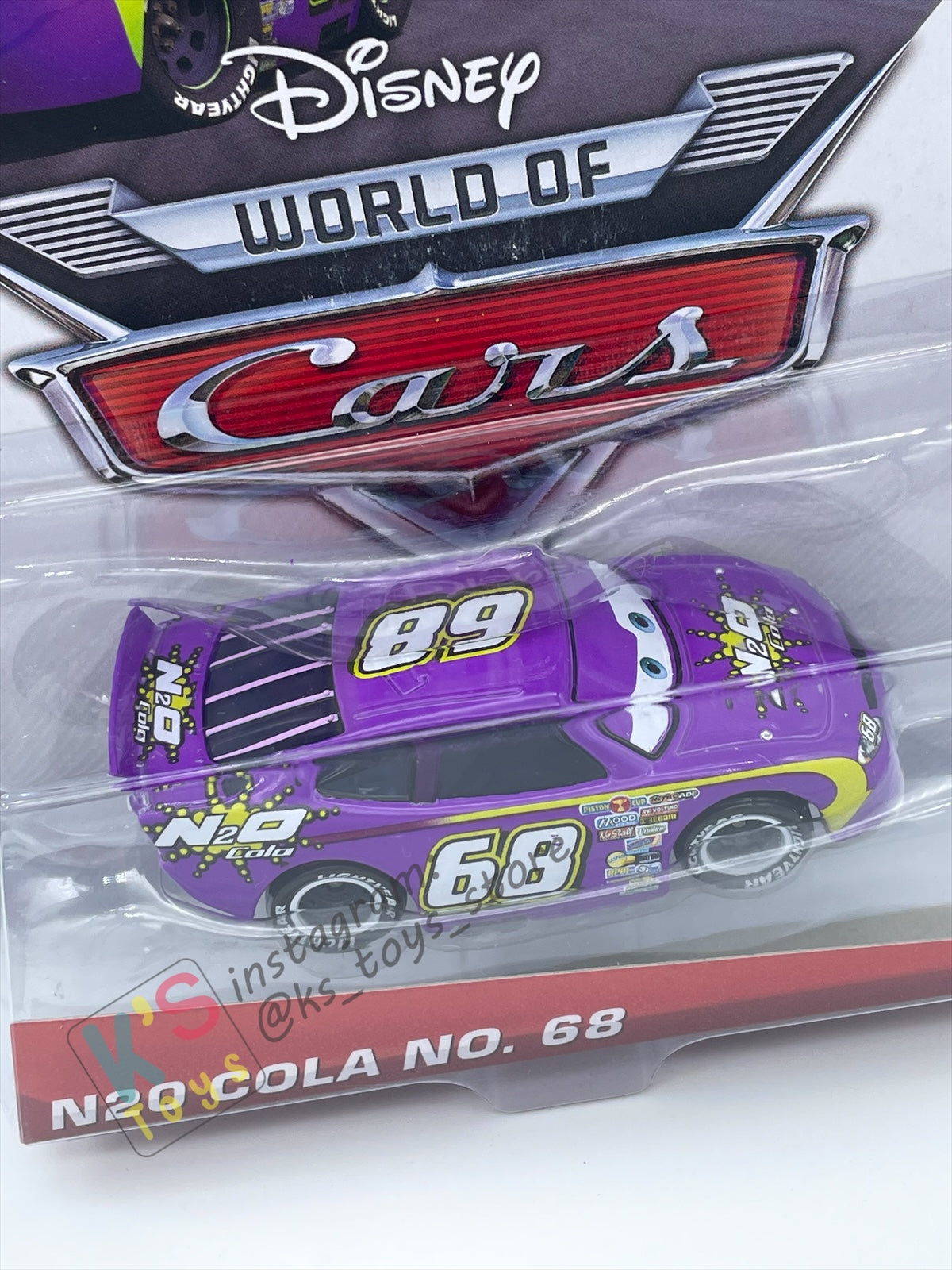 DISNEY PIXAR CARS BY MATTEL, "N2O COLA NO.68” PISTON CUP SERIES - BNIP