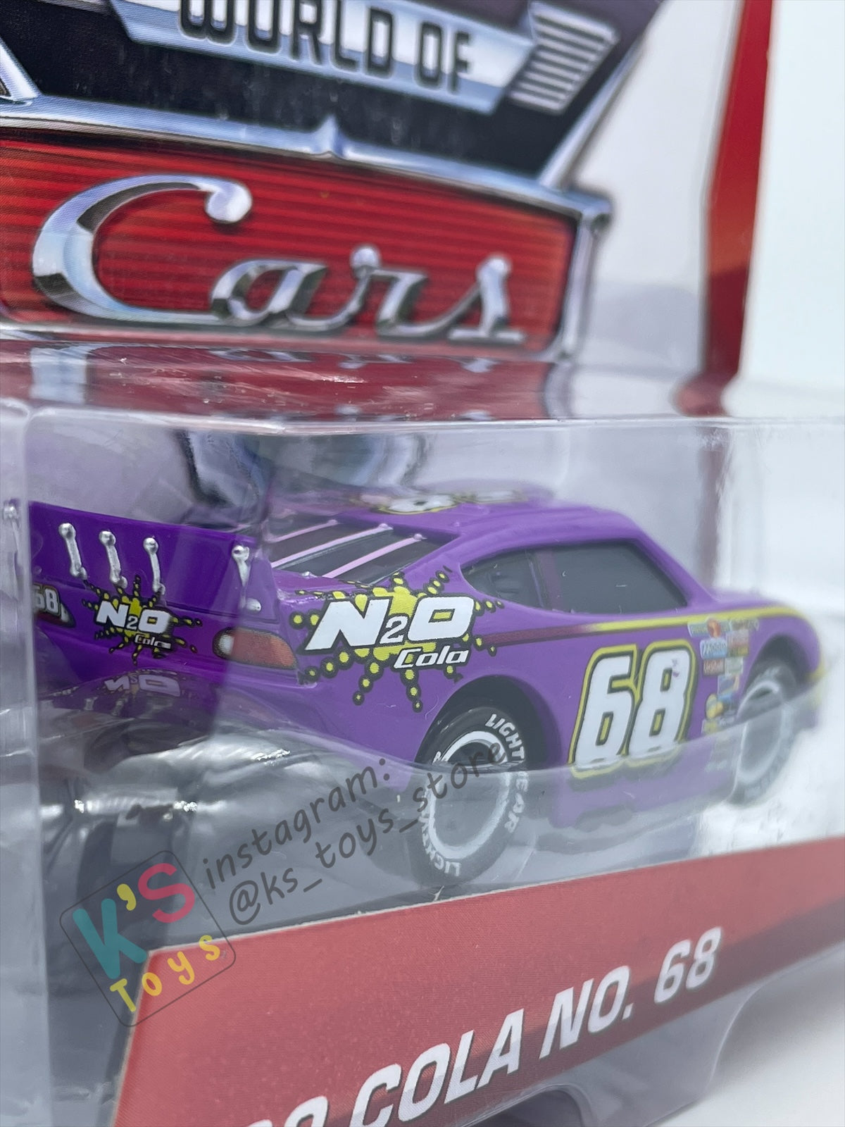 DISNEY PIXAR CARS BY MATTEL, "N2O COLA NO.68” PISTON CUP SERIES - BNIP