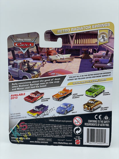 DISNEY PIXAR CARS BY MATTEL, EDWIN KRANKS (UNIBODY) - RETRO RADIATOR SPRINGS - BNIP