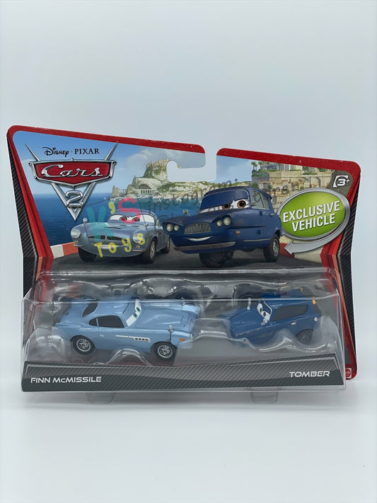 Disney Pixar Cars 1:55 by Mattel 2-Pack Cars 2, FINN MCMISSILE AND TOMBER - BNIP - READ DESCRIPTION!!!!!