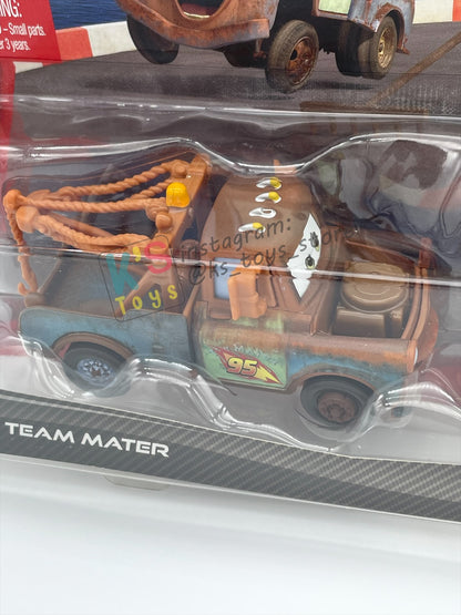 Disney Pixar Cars 1:55 by Mattel 2-Pack Cars 2, RACE TEAM MATER & ZEN MASTER PITTY - BNIP