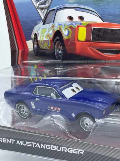 Disney Pixar Cars 1:55 by Mattel 2-Pack Cars 2, BRENT MUSTANGBURGER AND DARRELL CARTRIP (VARIANT) - BNIP