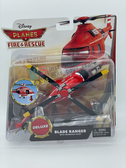 DISNEY PLANES BY MATTEL - BLADE RANGER WITH WORKING HOIST - FIRE AND RESCUE SERIES - BNIP