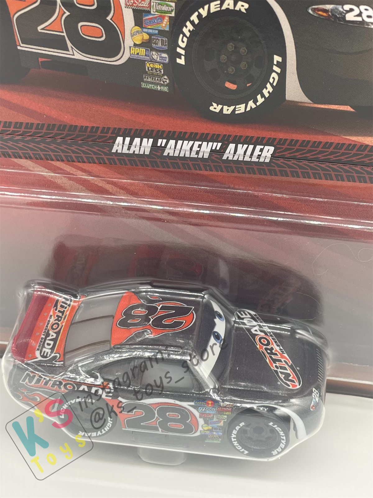 Disney Pixar Cars by MATTEL, ALAN “AIKEN” AXLER #28 - 2024 RE-RELEASED - BNIP