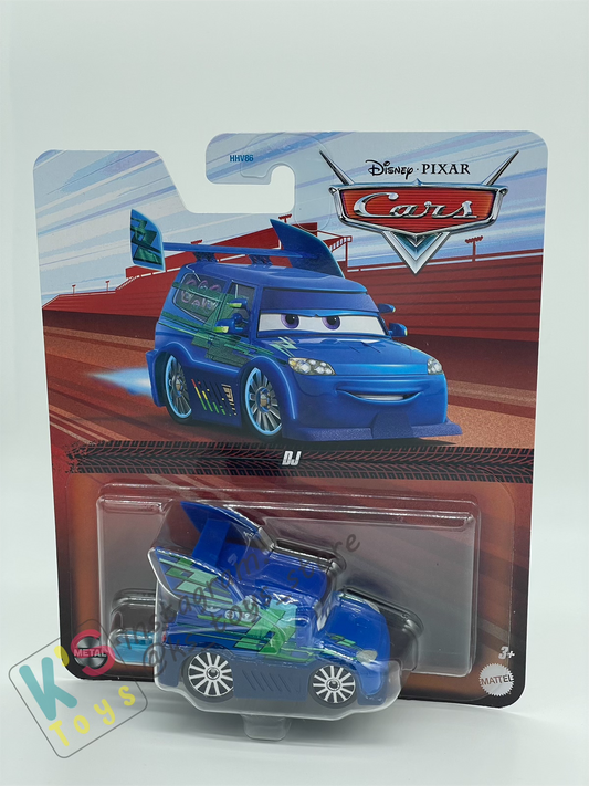 DISNEY PIXAR CARS BY MATTEL, DJ WITH FLAMES - 2024 NEW VARIANT - BNIP