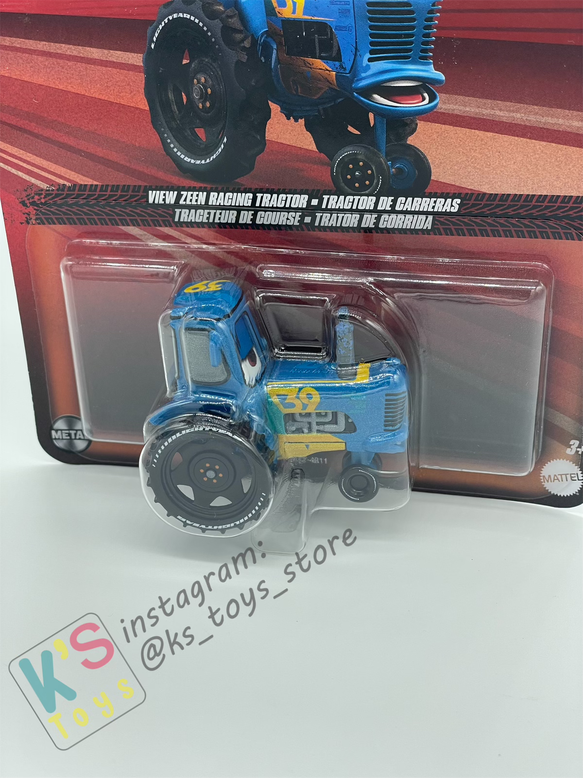 DISNEY PIXAR CARS BY MATTEL - "VIEW ZEEN RACING TRACTOR"  cars 3 - 2024  RE-RELEASED - BNIP