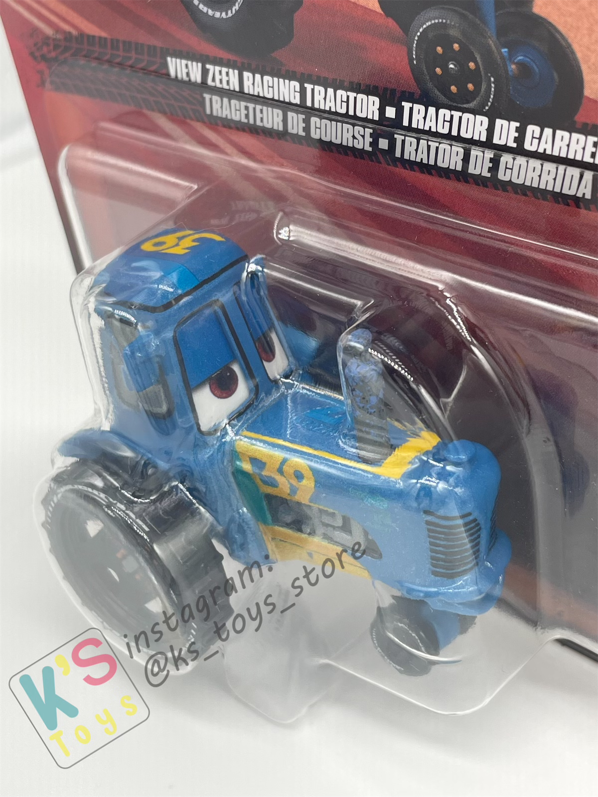 DISNEY PIXAR CARS BY MATTEL - "VIEW ZEEN RACING TRACTOR"  cars 3 - 2024  RE-RELEASED - BNIP