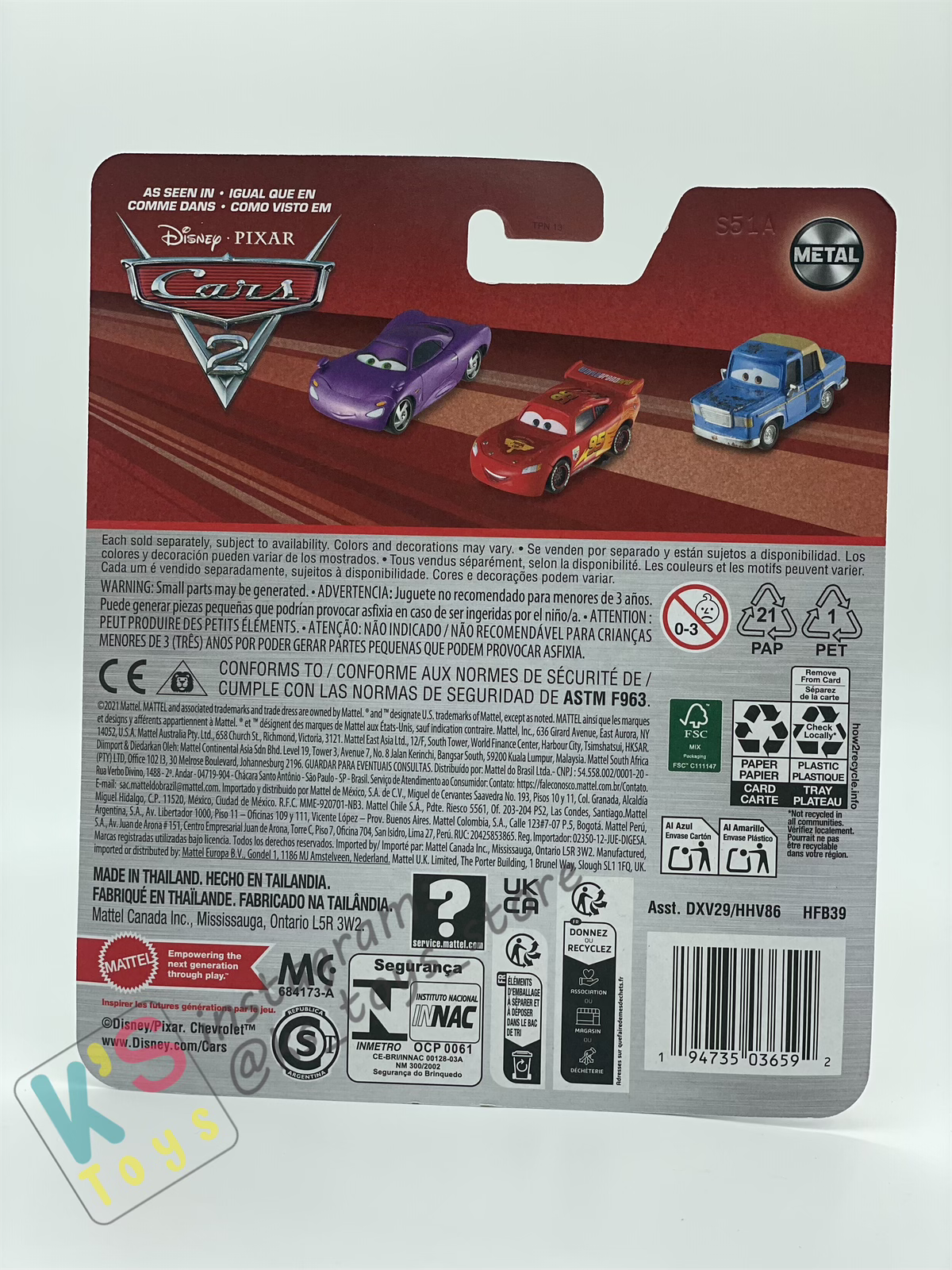 DISNEY PIXAR CARS BY MATTEL - "ARTIST RAMONE" 2024 RE-RELEASES - BNIP